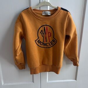 Moncler Mustard Sweatshirt with Logo